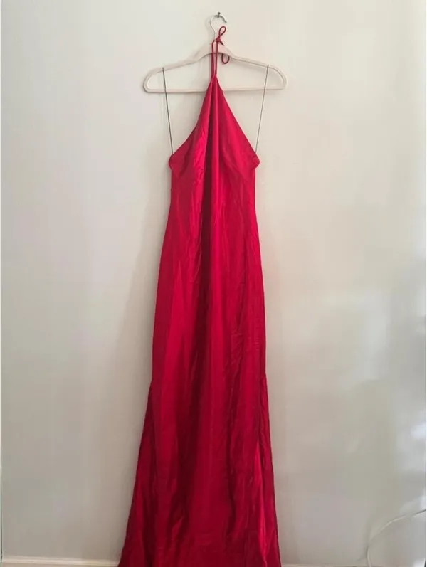 Acler Tarnacre Red Gown Size 12 - Image 3