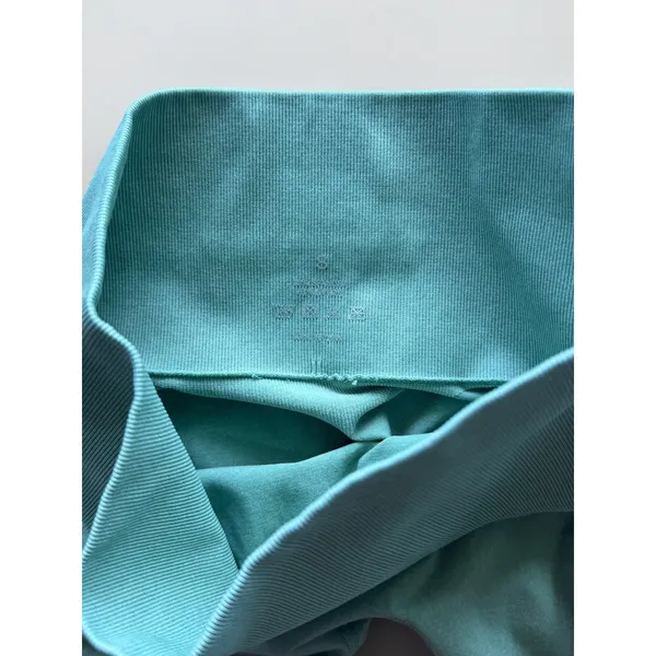 NVGTN Women Sage Green Seamless High Waisted‎ Activewear Gym Leggings Size S - Image 4