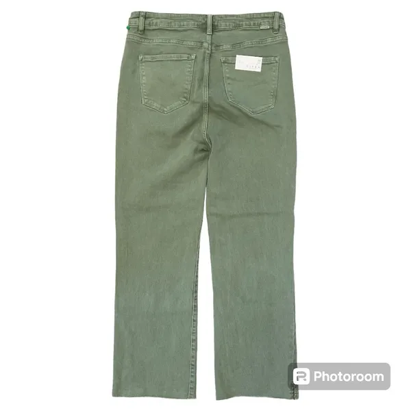 Risen Olive Karla High-Rise Slit Straight Jeans Size 32 NWT - Image 4