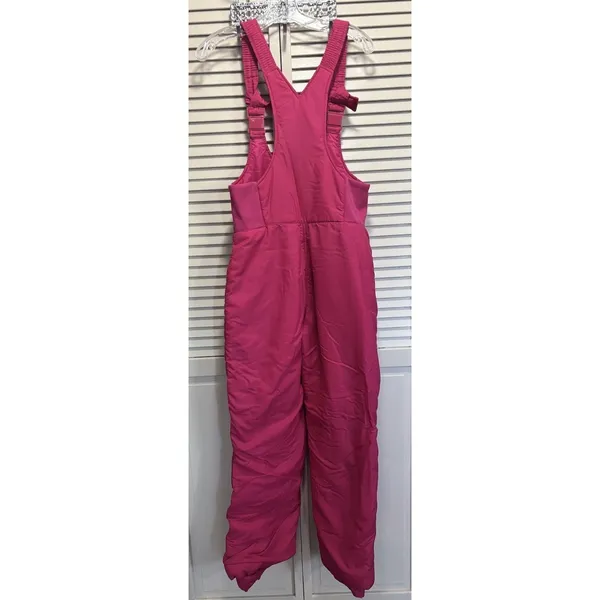 Europa Snow Ski Bib Overalls Juniors Pink Zip Front Size‎ 10 Lined - Image 5
