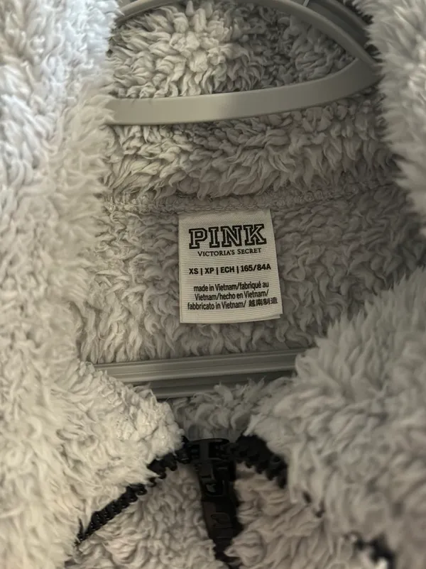 PINK Victoria’s Secret Gray Full-Zip Up - Image 2
