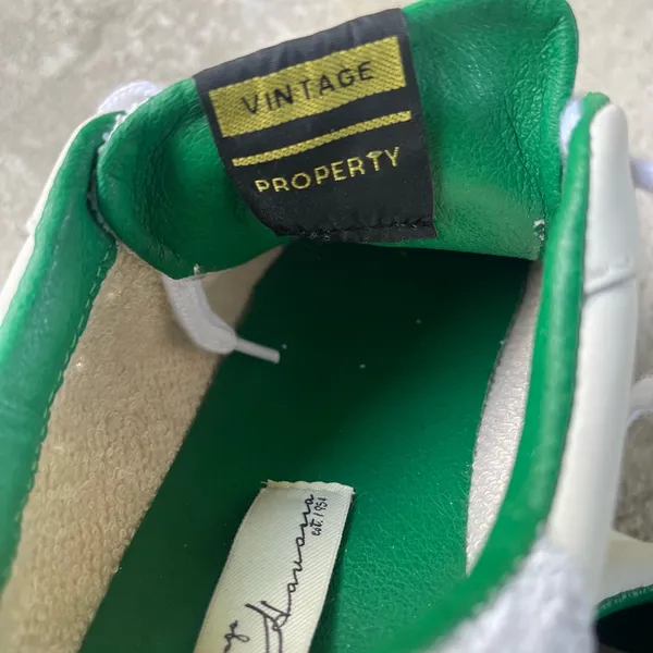 Vintage Havana Green and White Sneakers - Image 5