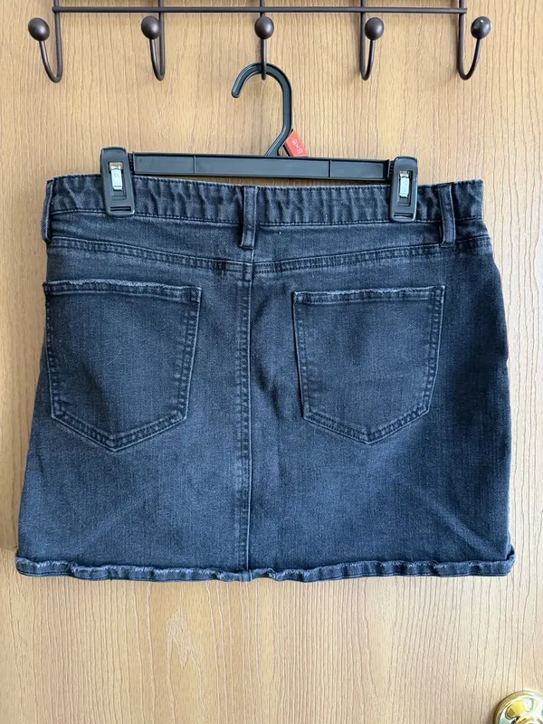 Almost Famous Black Demin Skirt L - Image 2