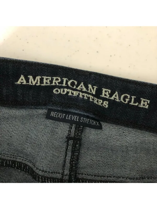 American Eagle Jeans Super Hi-Rise Jegging Dark Wash Next Level Stretch 2 Short - Image 3