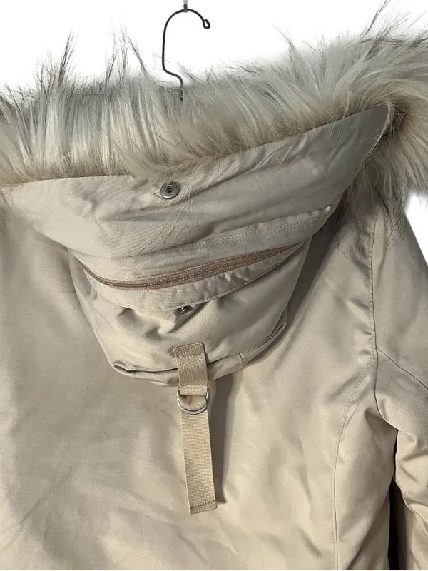 ABERCROMBIE & FITCH Ultra Parka Jacket Faux Fur Hood Womens Size Medium - Image 7