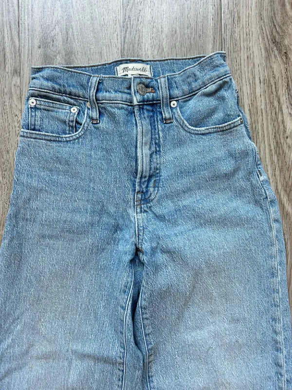 Madewell The Perfect Vintage Wide-Leg Jean Light Wash Size 23 - Image 4