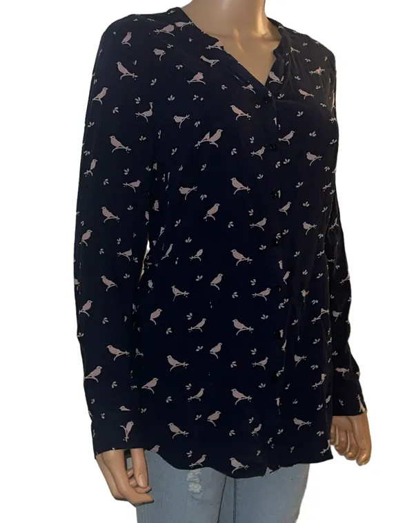 Modcloth Trusty Traveler Bird Print Top - Image 5