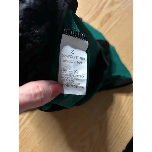 New Women’s 1pc Lingerie Thong Bottom Black Dark Hunter Green size Small - Image 4