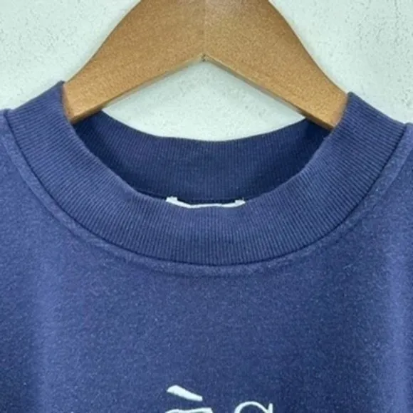 Better/Together Apres Ski Sweatshirt‎ Small Pullover Crewneck Winter Snow Navy - Image 4