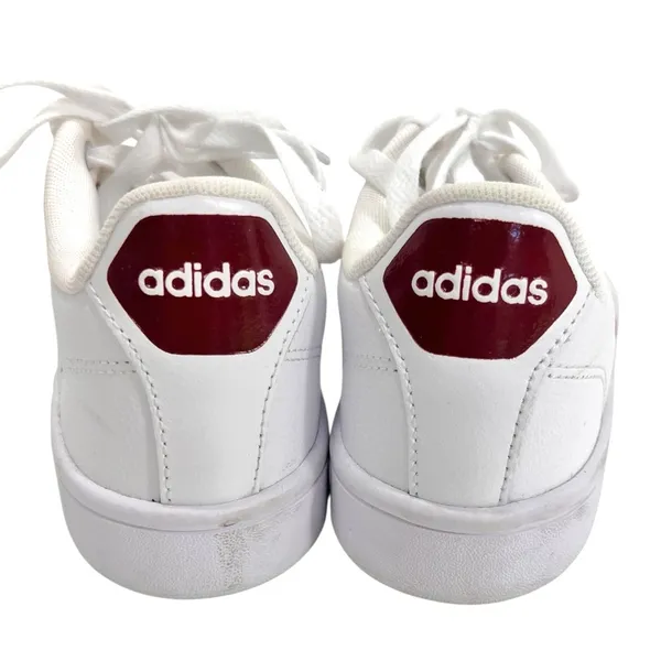 Adidas Unisex Cloudfoam Ortholite Advantage Red Stripe Sneakers - Image 7
