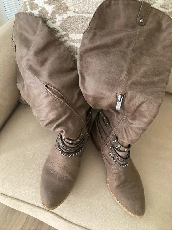 Brown Studded Mid - Image 3