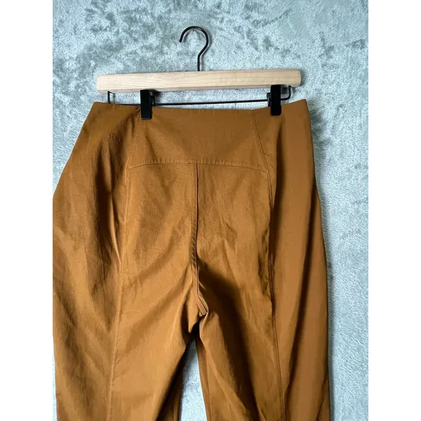 Lululemon Cotton Blend Twill Trouser *7/8 Length Copper Brown‎ Size 29 - Image 4
