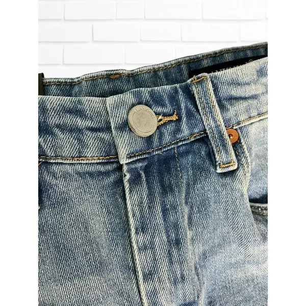 Blank NYC Shorts Women's Sz 26 The Perry Mom Shorts Blue‎ Cotton Pockets - Image 2