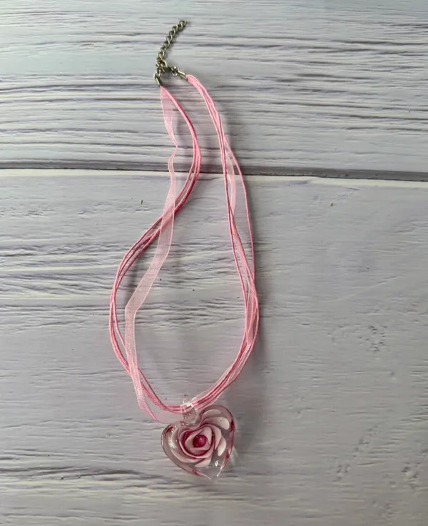 Pink Heart Necklace - Image 3