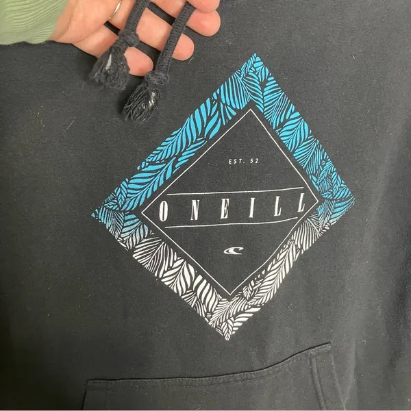 O’Neill hoodie sweatshirt black blue size‎ small casual surf beach bum comfy - Image 2