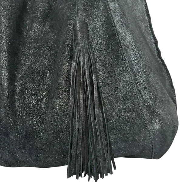 Banana Republic Black Leather Tote Bag Large Shoulder Purse Tassel‎ NWT - Image 4