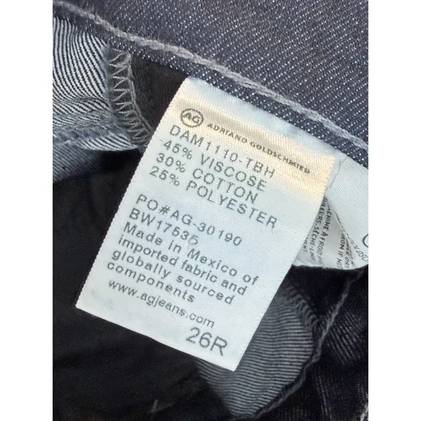 AG Adriano Goldschmied The Stilt Cigarette Leg Jeans Dark Wash Indigo 27 - Image 4