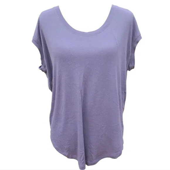 Athleta‎ Cloudlight Rib Stratus Tee Lavender Purple Sleeveless Ribbed Women's S - Image 4