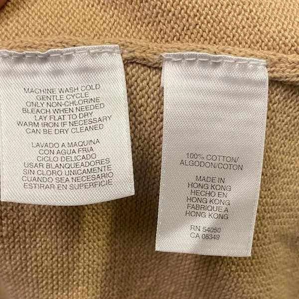 Jones New York Camel 3 Button -Front Lightweight Cardigan - Image 3