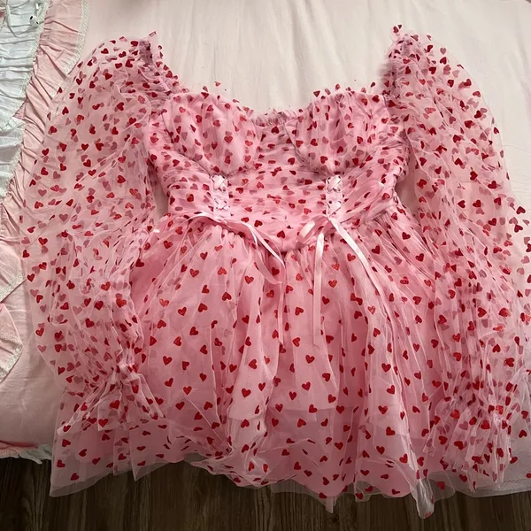 Dolls Kill Sugar Thrillz Heavenly Affair Babydoll Dress - Image 4