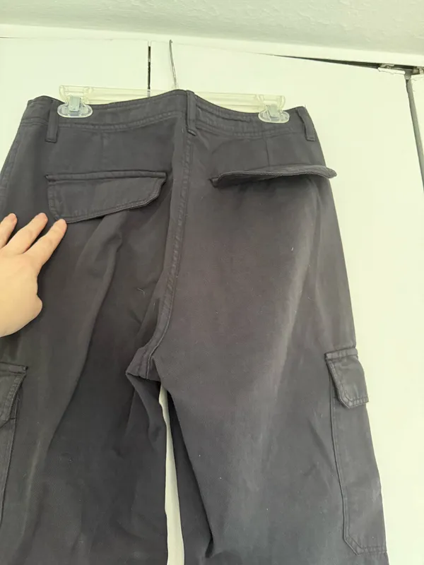 ZARA Navy Cargo Pants - Image 4