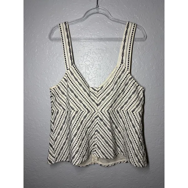 Anthropologie Maeve Sylvia Embroidered Top Boho Summer Sz L NWT - Image 6