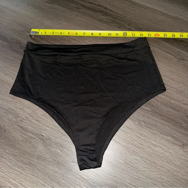 womens Black Iheartraves high cut, high waisted bikini bottoms size 1X - Image 2