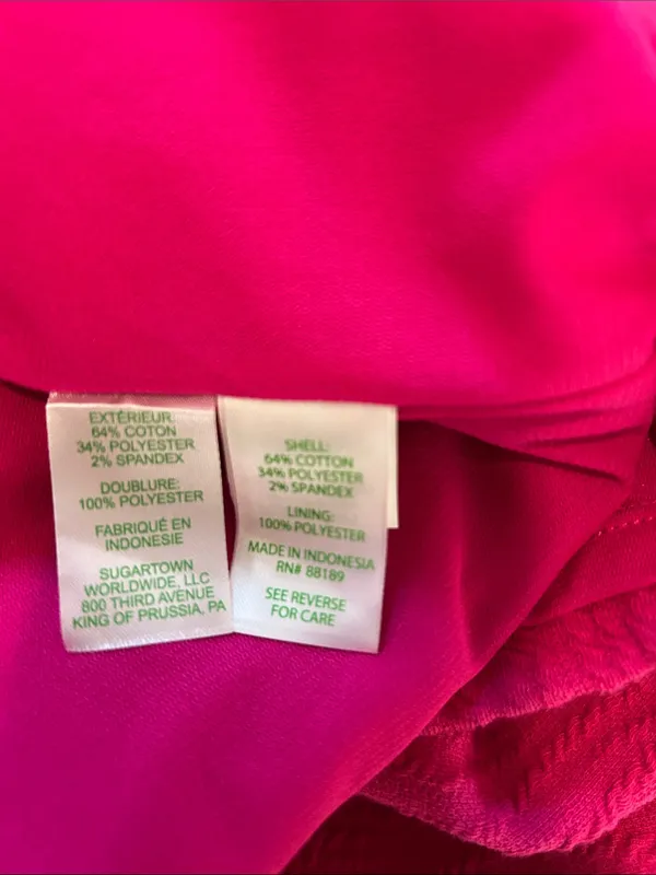 Lilly Pulitzer Pink Brinley Stretch Shift Dress Pink Jacquard Size XL, New NWOT - Image 9