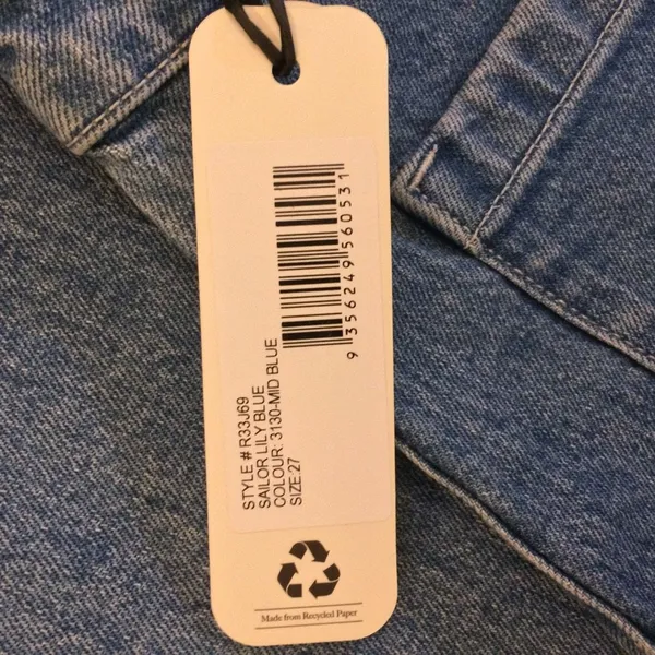 NWT Rolla’s the sailor high rise wide leg blue jeans 27 - Image 4
