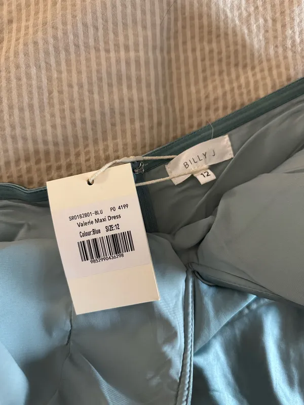 Billy J Bridesmaid Dress Blue Size 12 - Image 3