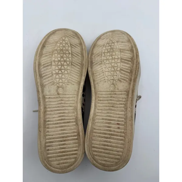Everglades Boat Shoes Cow Print Canvas Moc Toe Women's 8 (38) Western Brown - Image 7