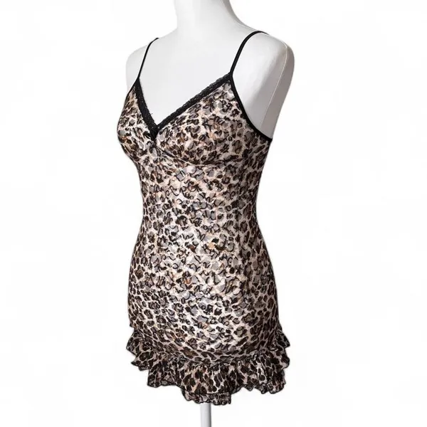 Y2K Victoria’s Secret Leopard Slip - Image 2