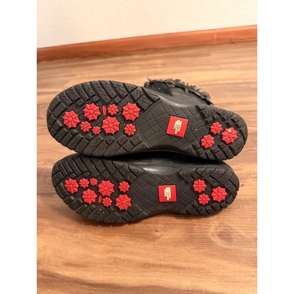 The North Face Nuptse Purna Black Faux Fur Primaloft Winter Boots Women 9 - Image 7