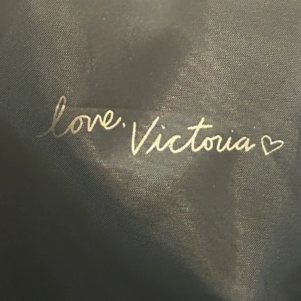 Victoria's Secret Sequin Striped Tote Bag - Black, Gold, Silver, Brown, Pink - Image 6