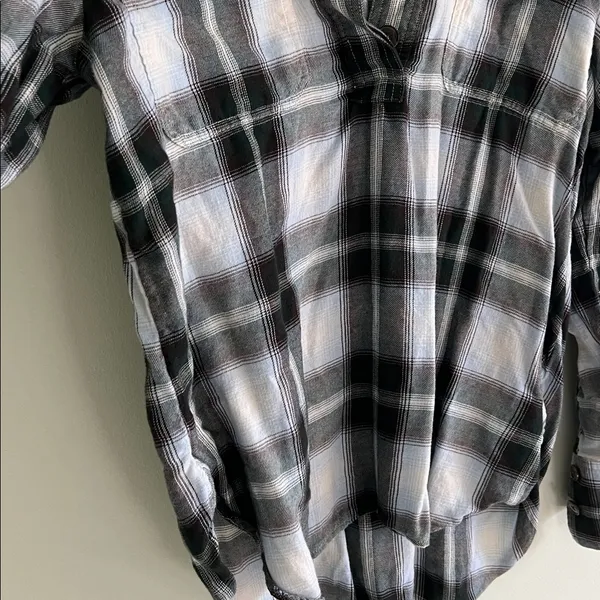 NWOT madewell Popover Shirt in Plaid - Image 5