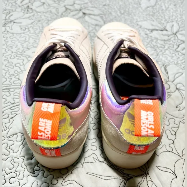 Adidas x Girls Are Awesome Superstar Plateau Women's size 8.5 FW8084 2020💛 - Image 7