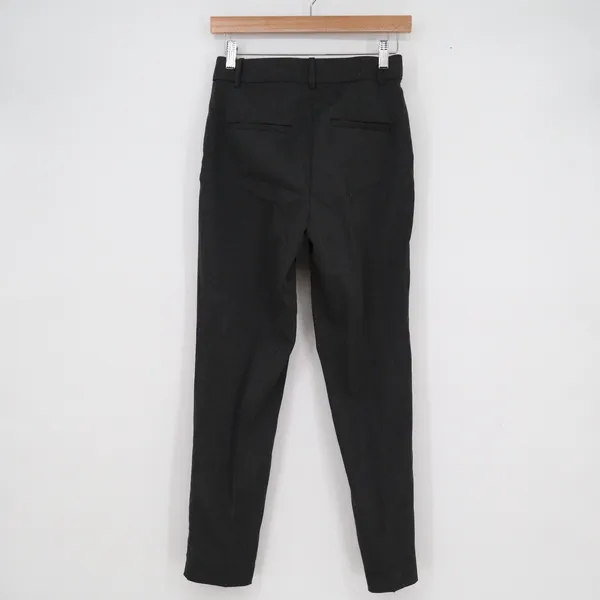 HM Womens Ankle Dress Pants Charcoal Gray Slim Tapered Size 4 - Image 4