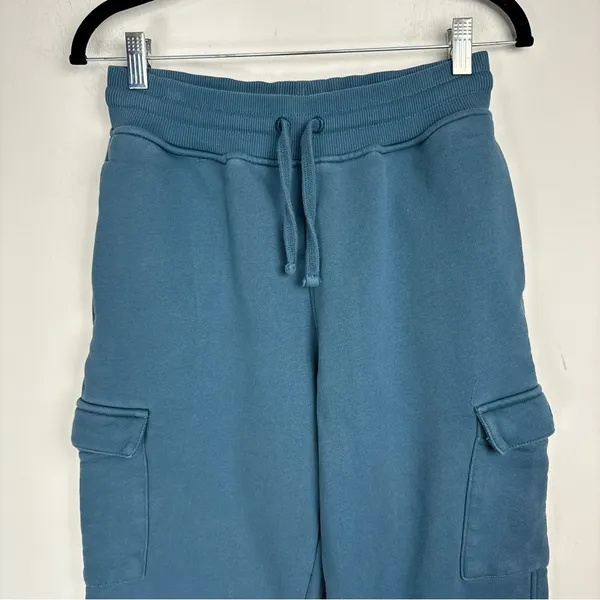 Oner Active All Day Cargo Joggers Sz Medium Teal Blue Pocket Sweatpants - Image 7