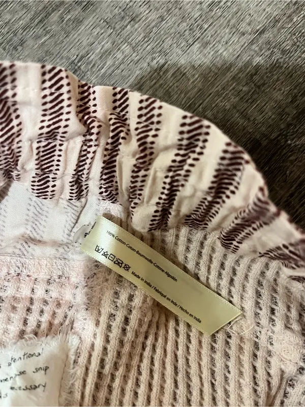 FREE PEOPLE Fp One Harriet Striped Shorts in Mauve - Image 6