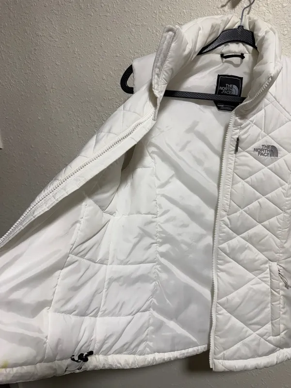 The North Face Thermoball‎ Eco Puffer Vest Womens XS White Quilted Full Zip - Image 11