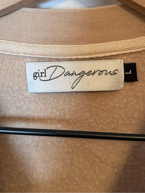 Girl Dangerous Sweater Than Honey Sweatshirt‎ in Sand - Image 4