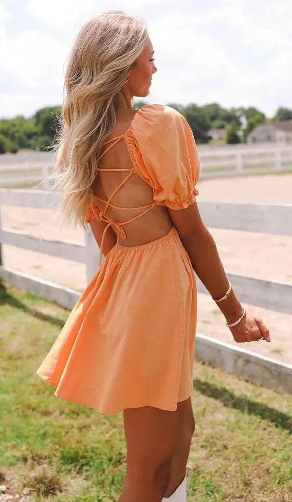 These Three Boutique Orange Dress - Image 3