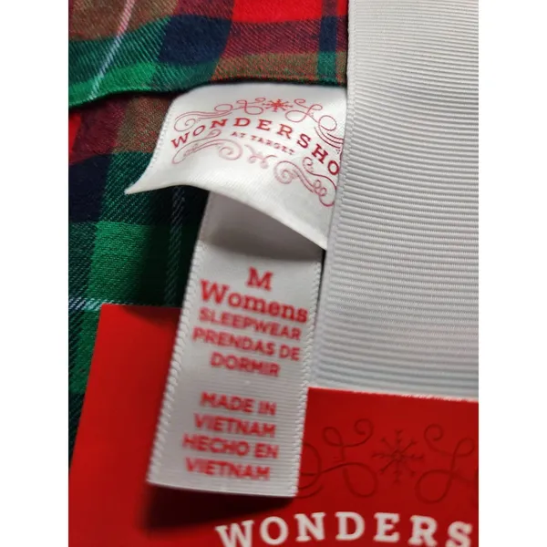 Wondershop Womens 2 Piece Holiday Flannel Pajamas Size M NWT. 2-SETS - Image 5