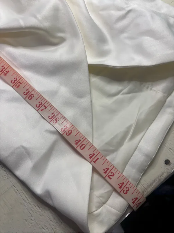 House Of CB Faye Ivory Satin Corset Midi Dress Size XS 0-2 New Sexy Thigh Split - Image 6