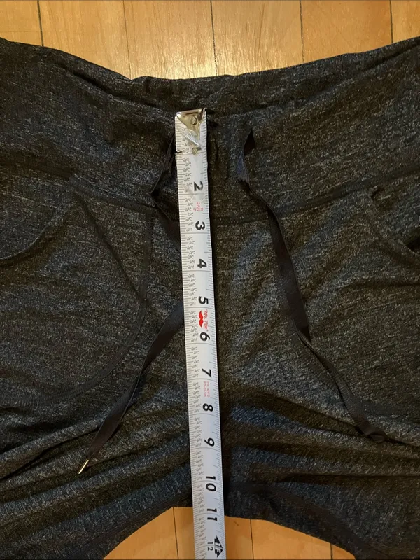 Lululemon Athletica Still Wide Leg Drawstring Charcoal Gray Pants Size 2 - Image 9