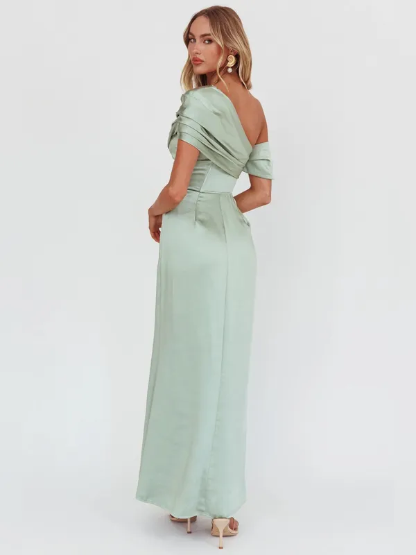 Selfie Leslie XSaints + Secrets $115 Bellissima Asymmetric Shoulder Maxi Dress - Image 3