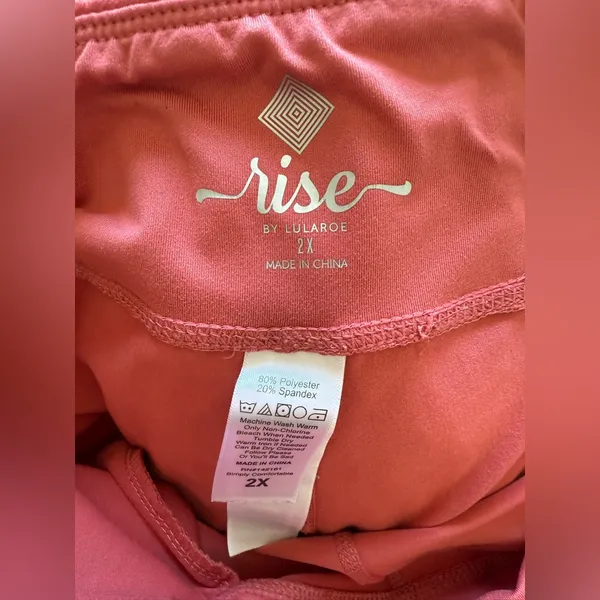 LuLaRoe Rise Passionate Straight Leg Yoga Pants 2x - Image 3
