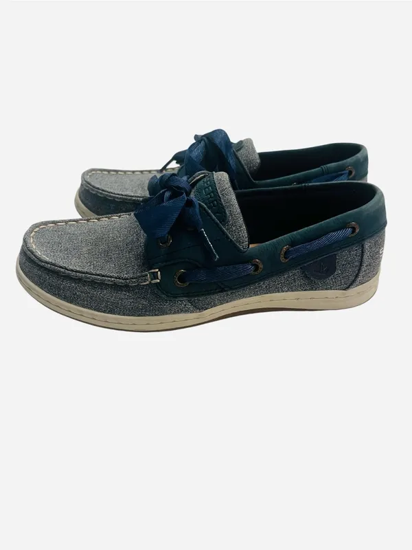 Sperry Women’s Two-Tone Blue Denim Boat Shoes - Image 2