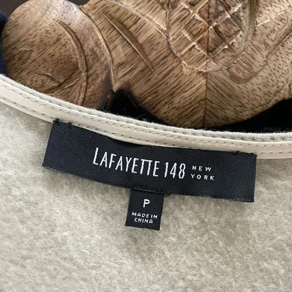 Lafayette 148 New York Taupe Stretchy Shift Dress P S - Image 5