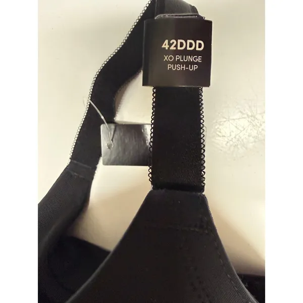 Torrid XO Plunge Push-Up Bra 42DDD Rich Black 360 Back Smoothing NWT NEW - Image 11